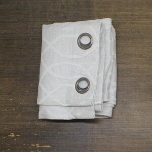 NEW ZUZIFY Grommet Patterned Blackout Thermal Curtain Panel Light Brown 50x84